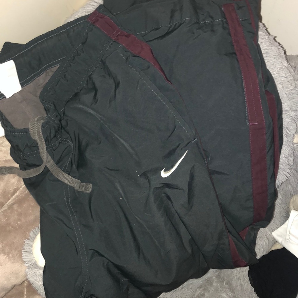 Large black
And red fleeced lined Nike sweats